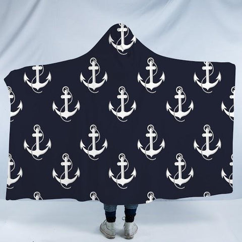 Anchored to the Sofa Cosy Hooded Blanket