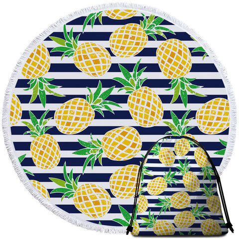 Nautical Pineapple Towel + Backpack