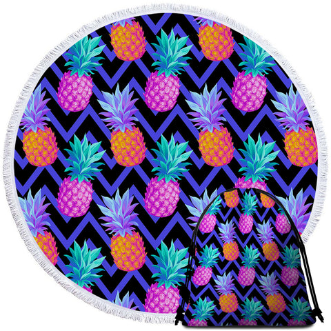 Eclectic Pineapple Towel + Backpack