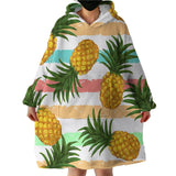 Pineapple Party Wearable Blanket Hoodie