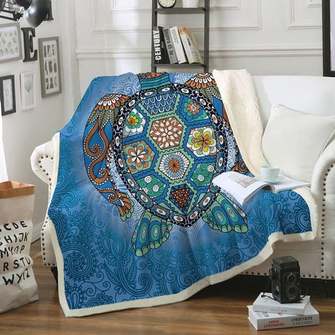 The Turtle Totem Soft Sherpa Blanket