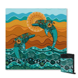 Double Dolphin Dreaming Sand Free Towel