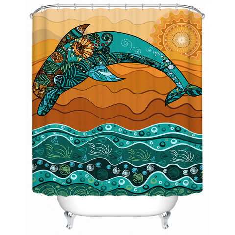 Dolphin Dreaming Shower Curtain