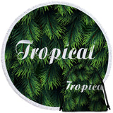 Tropical Round Beach Towel