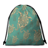 Turtles in Turquoise Towel + Backpack