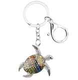 Sea Turtle Delight - Enamel Pendant Key Ring
