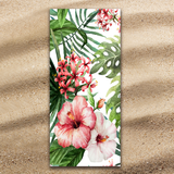 Tropical Hibiscus Jumbo Beach Towel