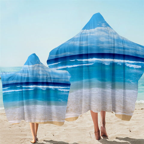 Peace of the Beach Hooded Towel