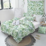 Tropical Palm Leaves Doona Cover Set