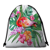 Tropical Flamingo Towel + Backpack