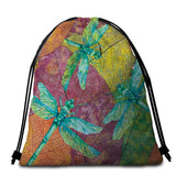Dragonflies Dancing Beach Towel + Backpack
