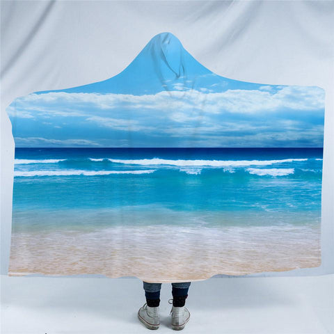 Peace of the Beach Cosy Hooded Blanket