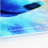 Hibiscus Sea Turtle Round Rug