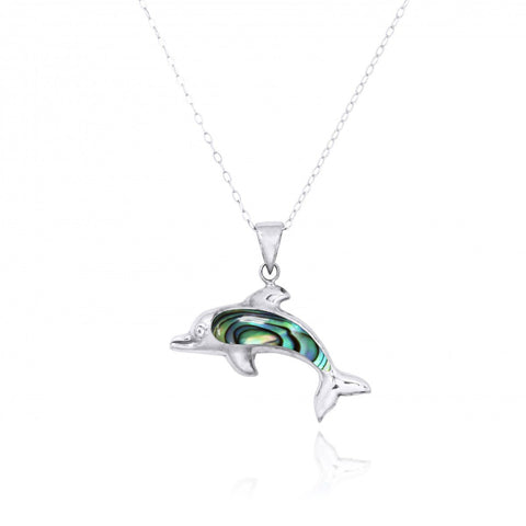 Dolphin with Abalone shell Pendant