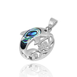 Dolphin Pendant with Abalone shell
