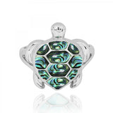 Turtle Ring with Abalone shell