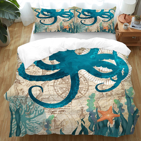 Octopus Love Doona Cover Set