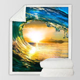 Eye of the Ocean Soft Sherpa Blanket