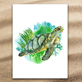 Sea Turtle Greens Jumbo Towel
