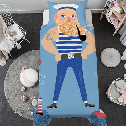Sailorman Toddler Bed Set