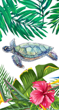 Sea Turtle Summer Jumbo Beach Towel