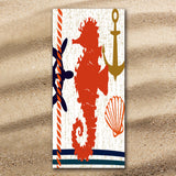 Beachy Seahorse Jumbo Towel