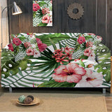 Tropical Hibiscus Couch Cover