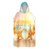 Starfish Friday Sand-Free Surf Poncho, Warm, Windproof, Changing Towel Hoodie