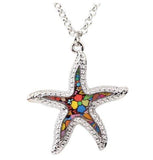 Salty Starfish - Enamel Pendant Necklace