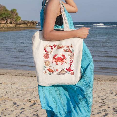 The Red Crab Beach Tote