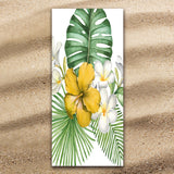 Tropical Flowers Jumbo Beach Towel