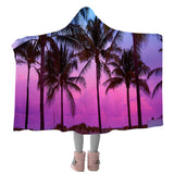 Tropical Skies Cosy Hooded Blanket
