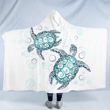 The Sea Turtle Twist Cosy Hooded Blanket