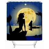 Moonlight Mermaid Shower Curtain