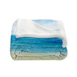 Beach Painting Bedspread Blanket