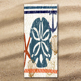 Beachy Sand Dollar Jumbo Towel