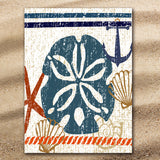 Beachy Sand Dollar Jumbo Towel