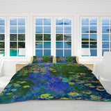 Claude Monet's Water Lilies Reversible Bed Cover Set