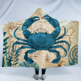 Crab Love Cosy Hooded Blanket