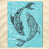 The Dolphin Twist Jumbo Beach Towel