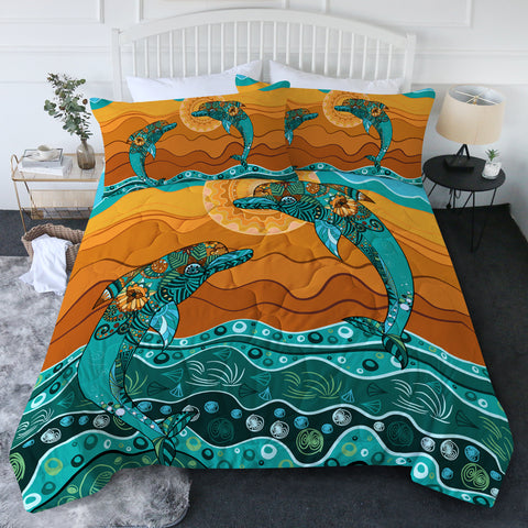 Dancing Dolphins New Quilt Set