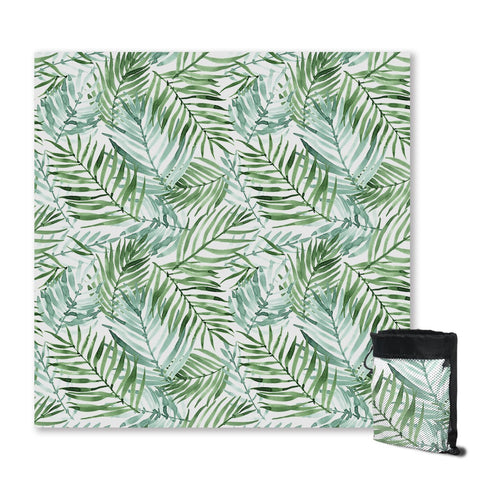 Tropical Palm Leaves Sand Free Towel