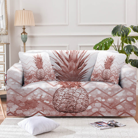 The Golden Pineapple Couch Cover