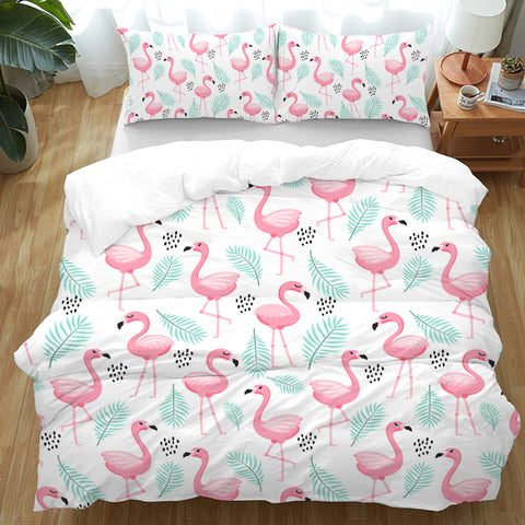 Flamingo Delight Doona Cover Set