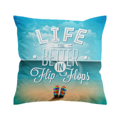 Flip Flops Way of Life Cushion Cover