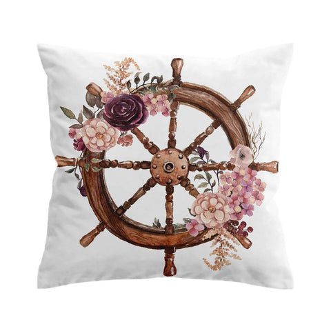 Flowery Helm Cushion Cover