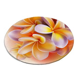 Frangipani Round Floor Mat