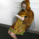 Gustav Klimt's The Kiss Wearable Blanket Hoodie