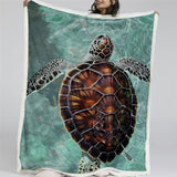 Turtle Chic Soft Sherpa Blanket