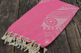 Pink Mandala 100% Cotton Original Turkish Towels